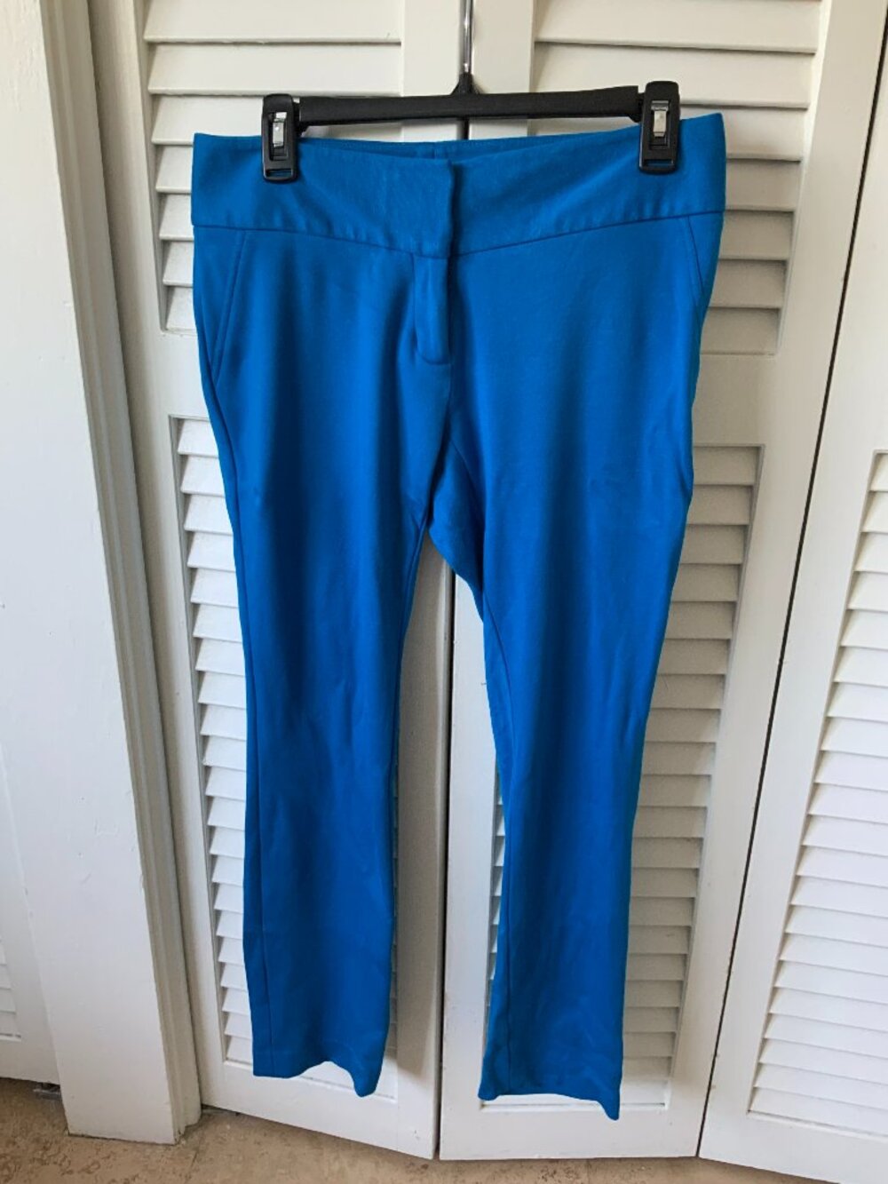 Vince Camuto Bright Blue Stretch Straight Leg Dress Pants Size 4